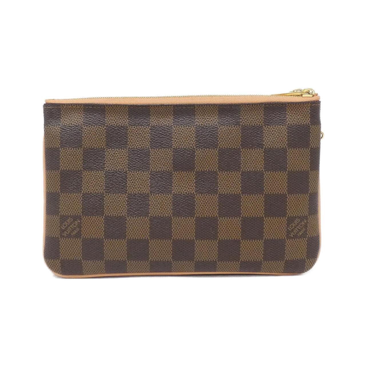 LOUIS VUITTON Damier Pochette 雙拉鍊 N60254 單肩包