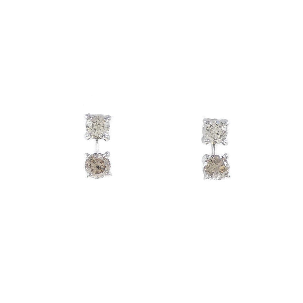 PT ダイヤモンド ピアス 0.40CT