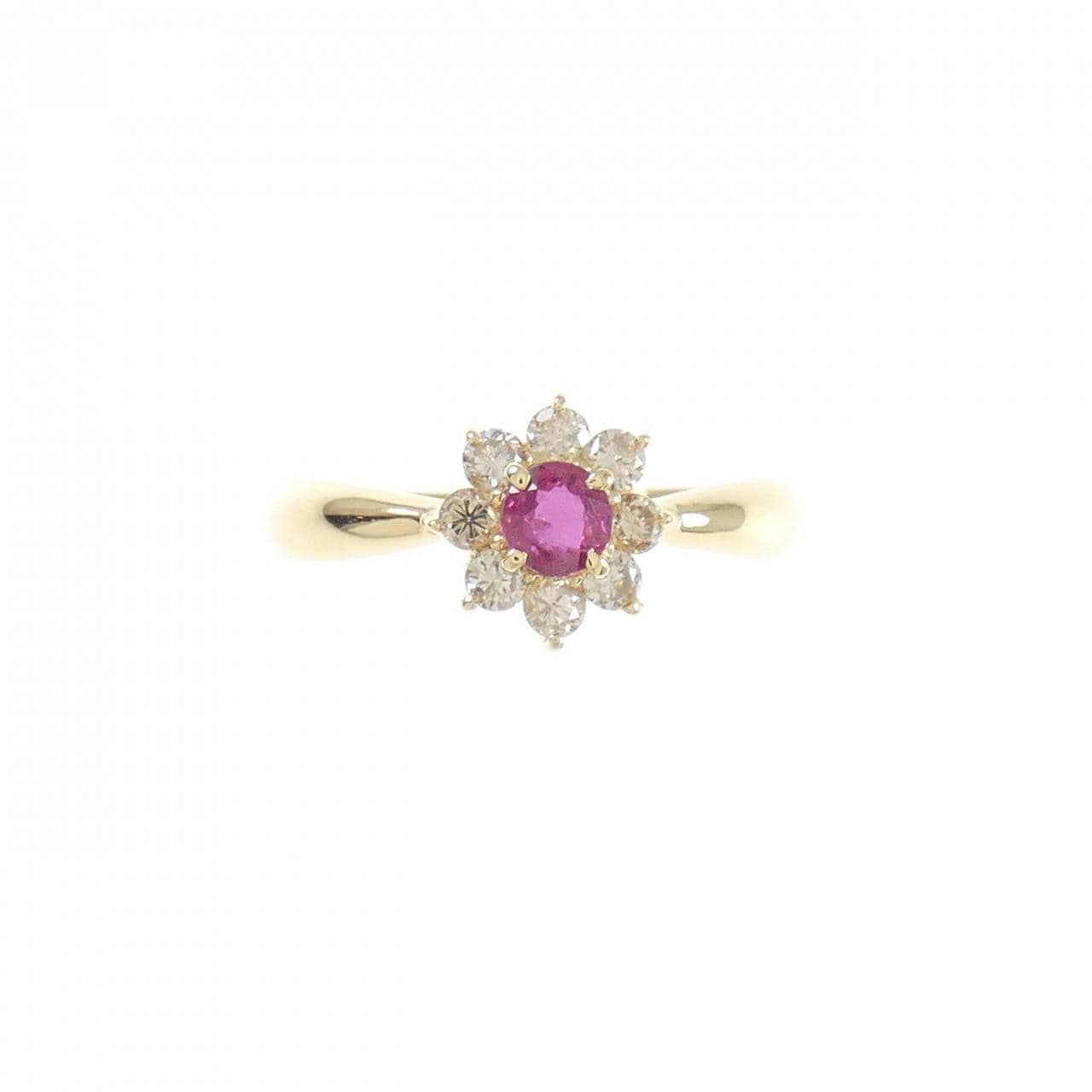 K18YG紅寶石戒指0.18CT