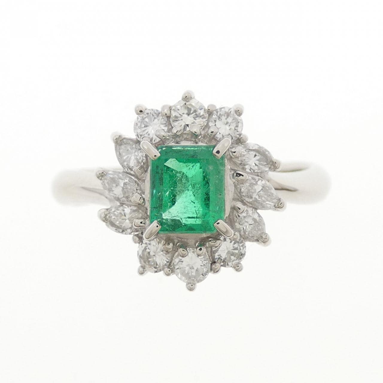 PT900 エメラルド リング 0.44CT
