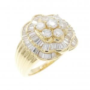 K18YG ダイヤモンド リング 2.00CT