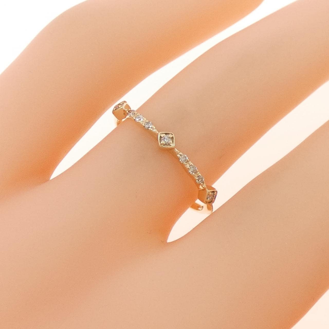 アガット ダイヤモンド リング 0.05CT