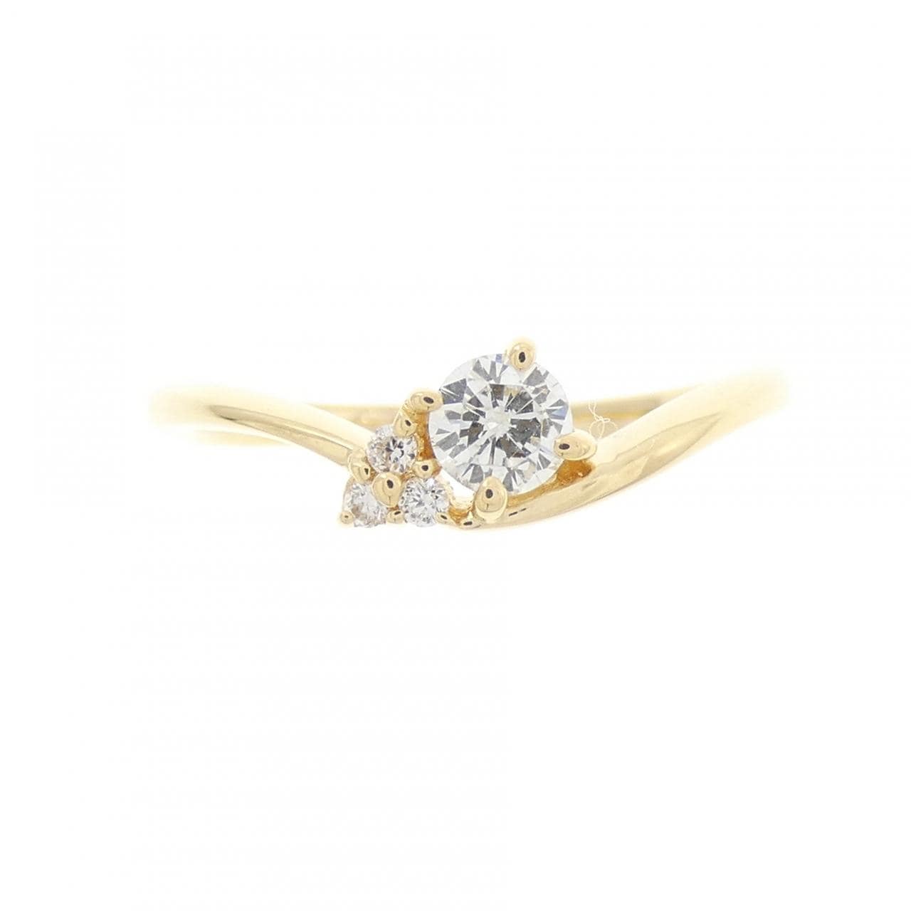 K18YG ダイヤモンド リング 0.155CT