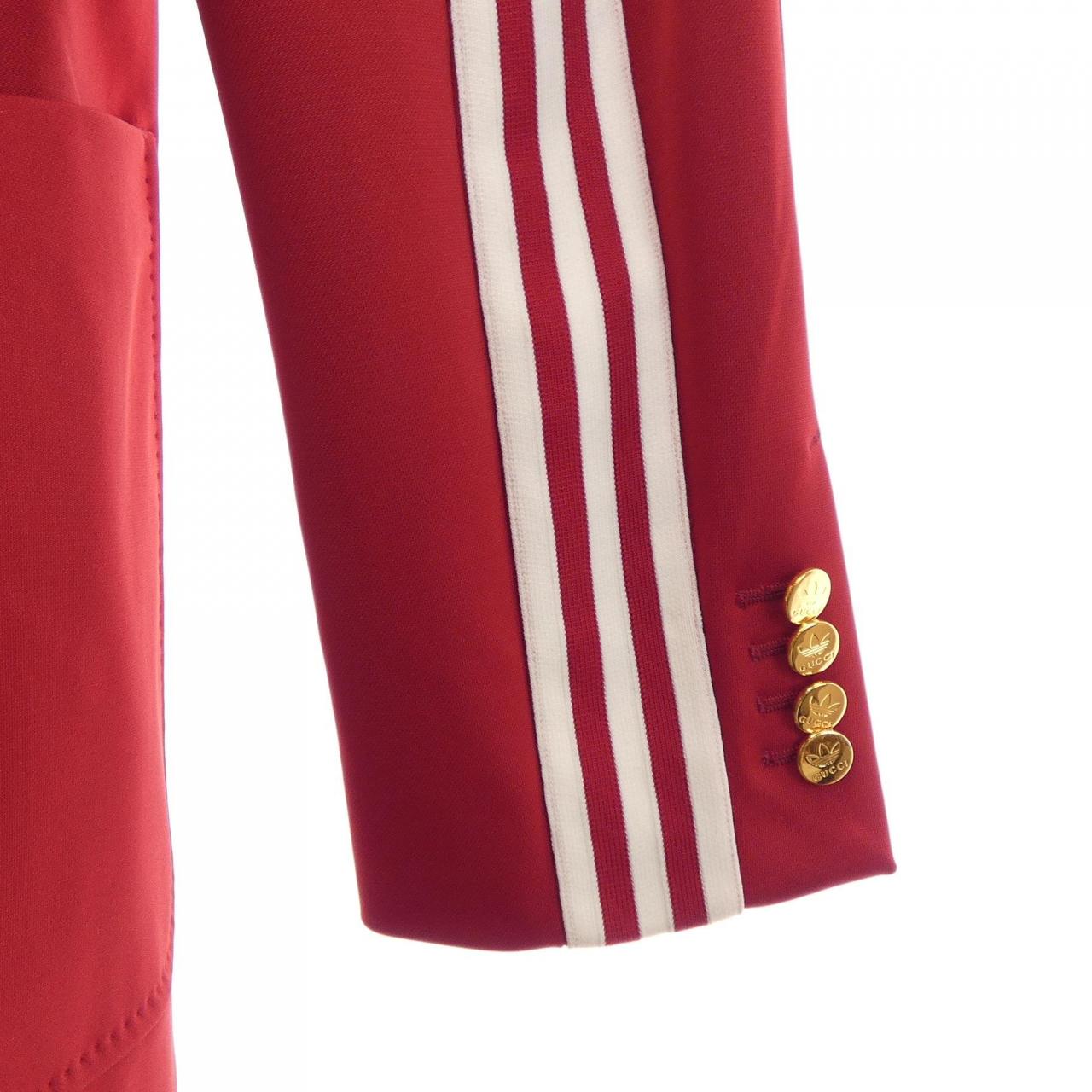 グッチ GUCCI ADIDAS 707683 ZAKQN ノーカラージャケット