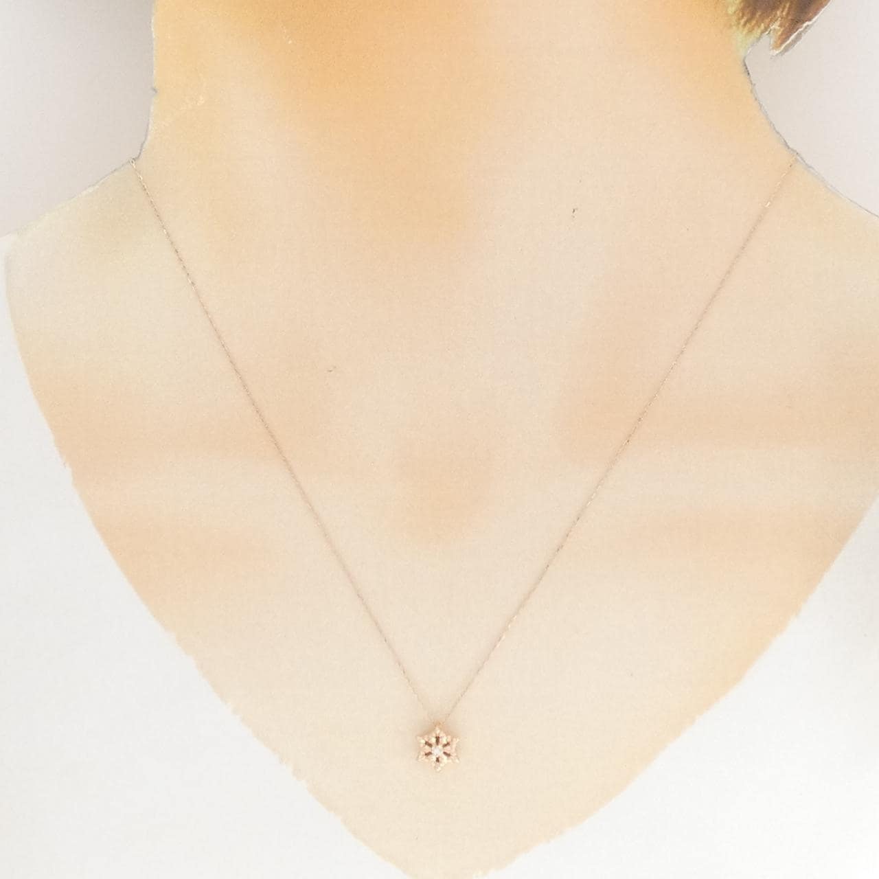 K10PG ダイヤモンド ネックレス 0.01CT