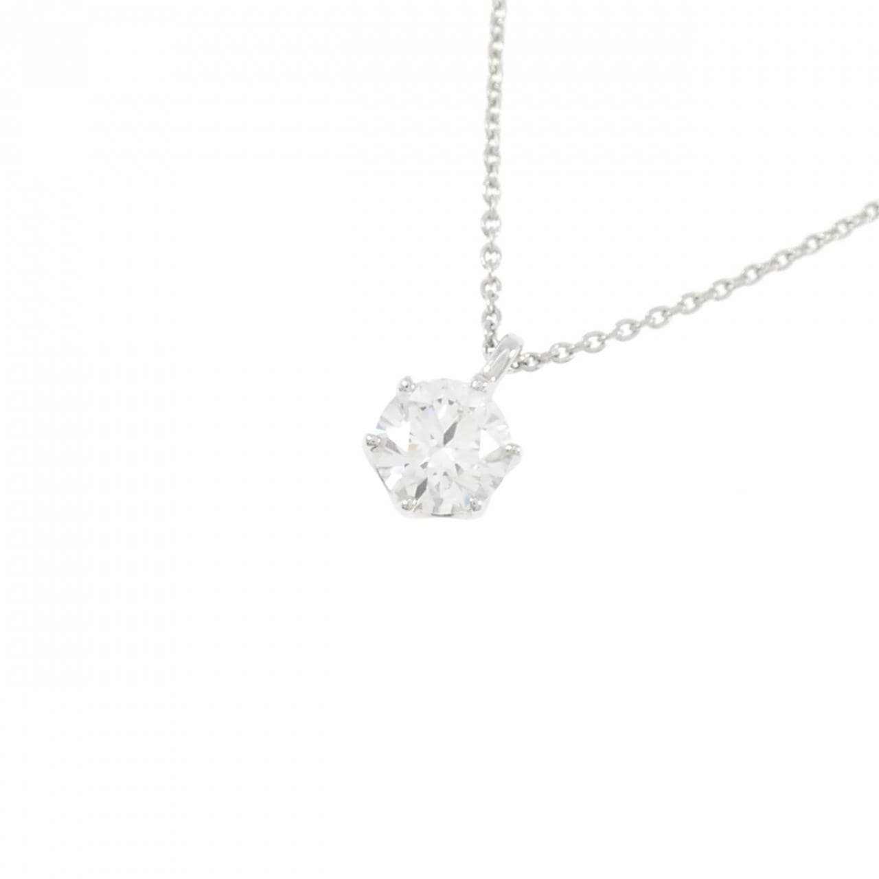 PT900/PT850 ダイヤモンド ネックレス 0.523CT F VS1 3EXT H&C