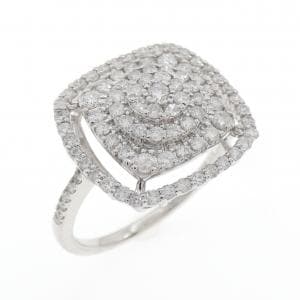 K18WG ダイヤモンド リング 0.75CT