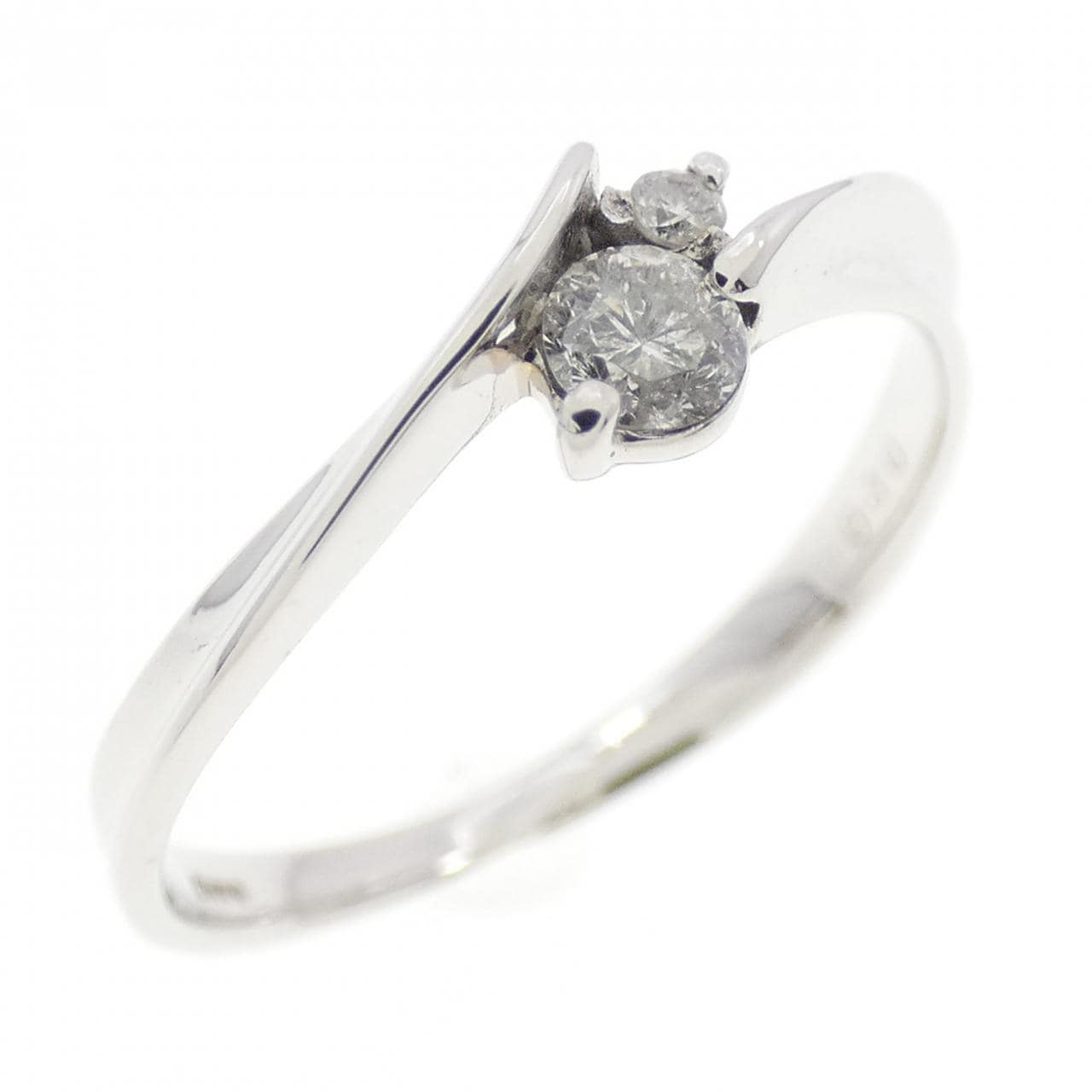 K18WG ダイヤモンド リング 0.10CT