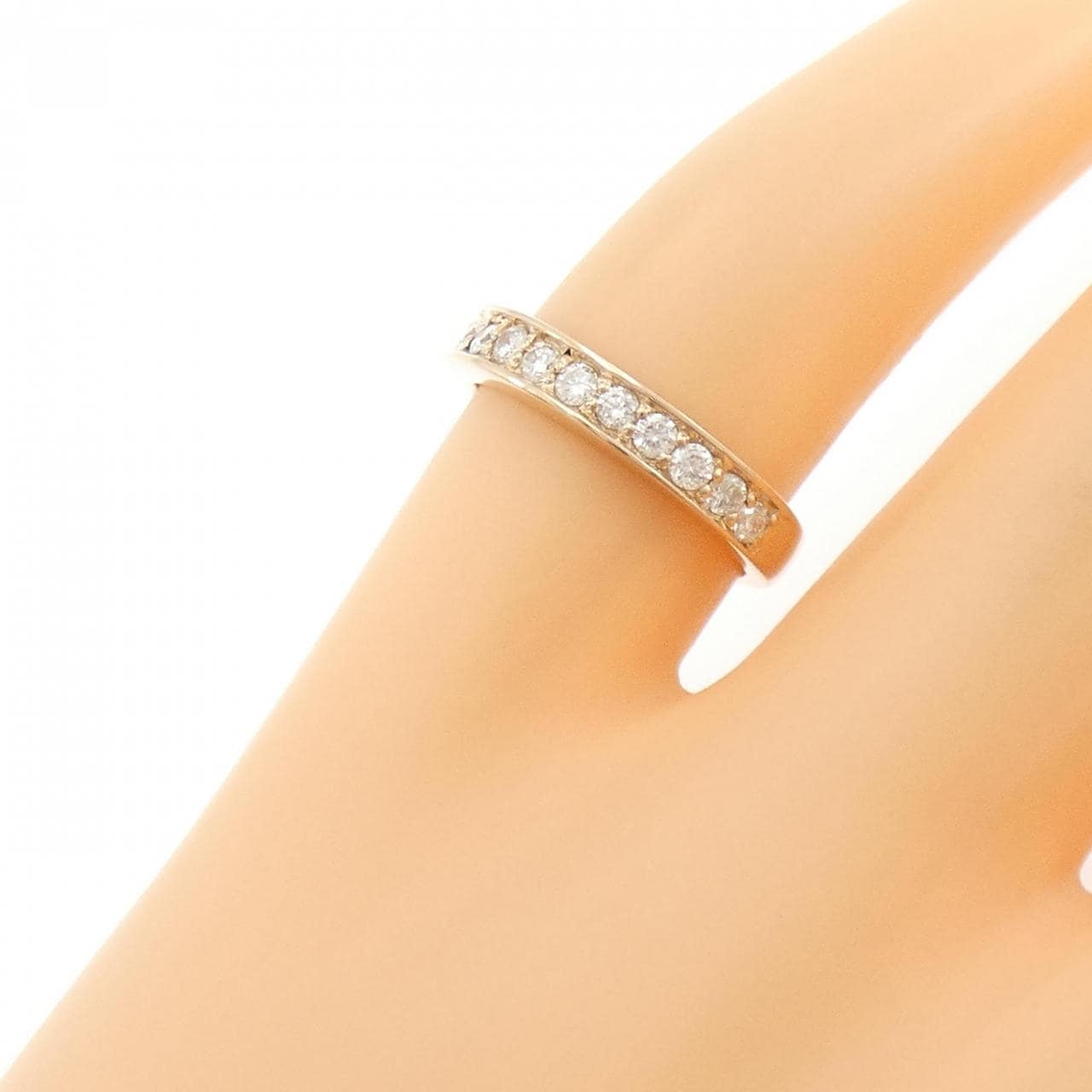 K18PG ダイヤモンド ピンキーリング 0.30CT