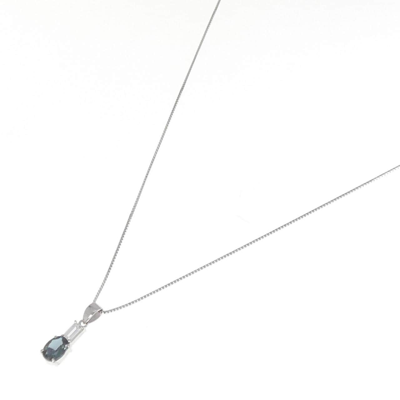 PT900/PT850 アレキサンドライト ネックレス 0.69CT ブラジル産