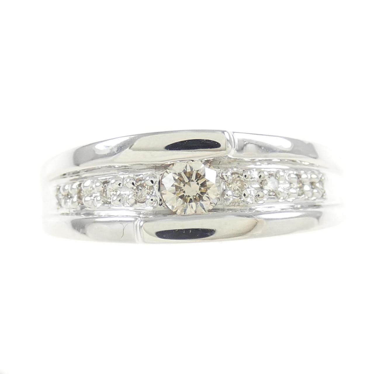 K18WG ダイヤモンド リング 0.20CT