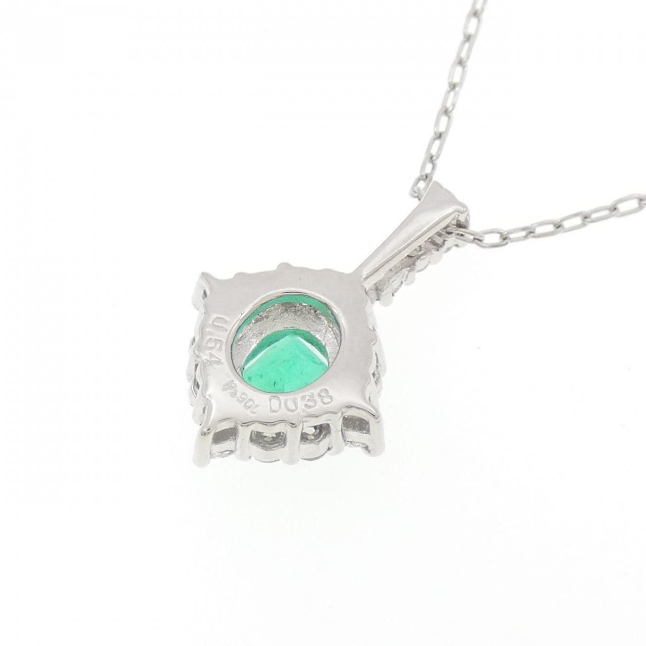 PT900/PT850 エメラルド ネックレス 0.54CT