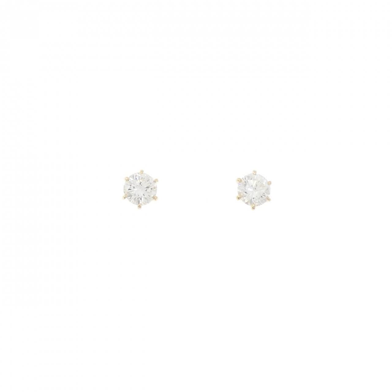 【リメイク】K18YG/ST ダイヤモンド ピアス 0.318CT 0.323CT G VS2 Good