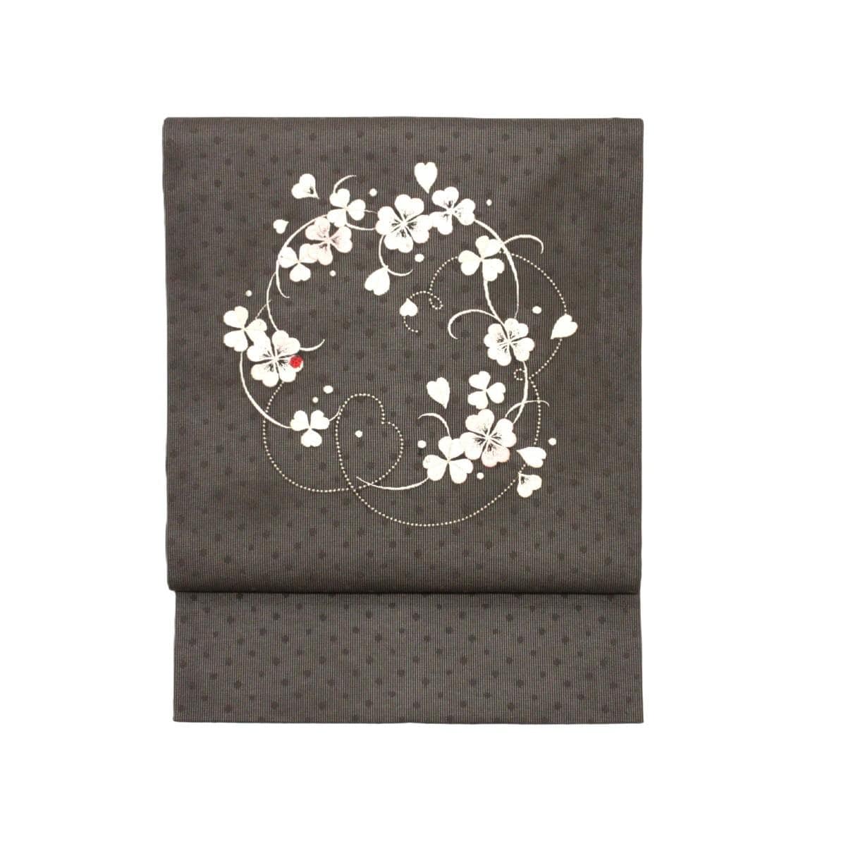 【新品】夏名古屋帯　刺繍加工