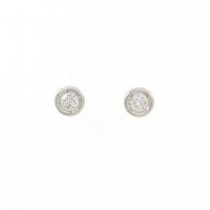 PT900 ソリティア ダイヤモンド ピアス 0.50CT