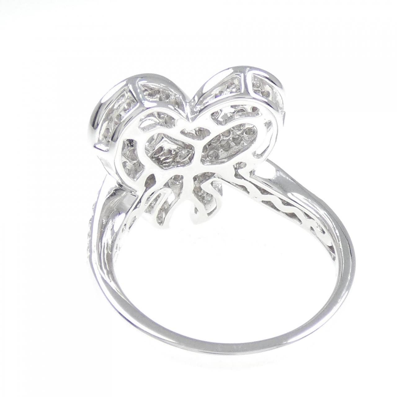 K18WG パヴェ ダイヤモンド リング 0.70CT
