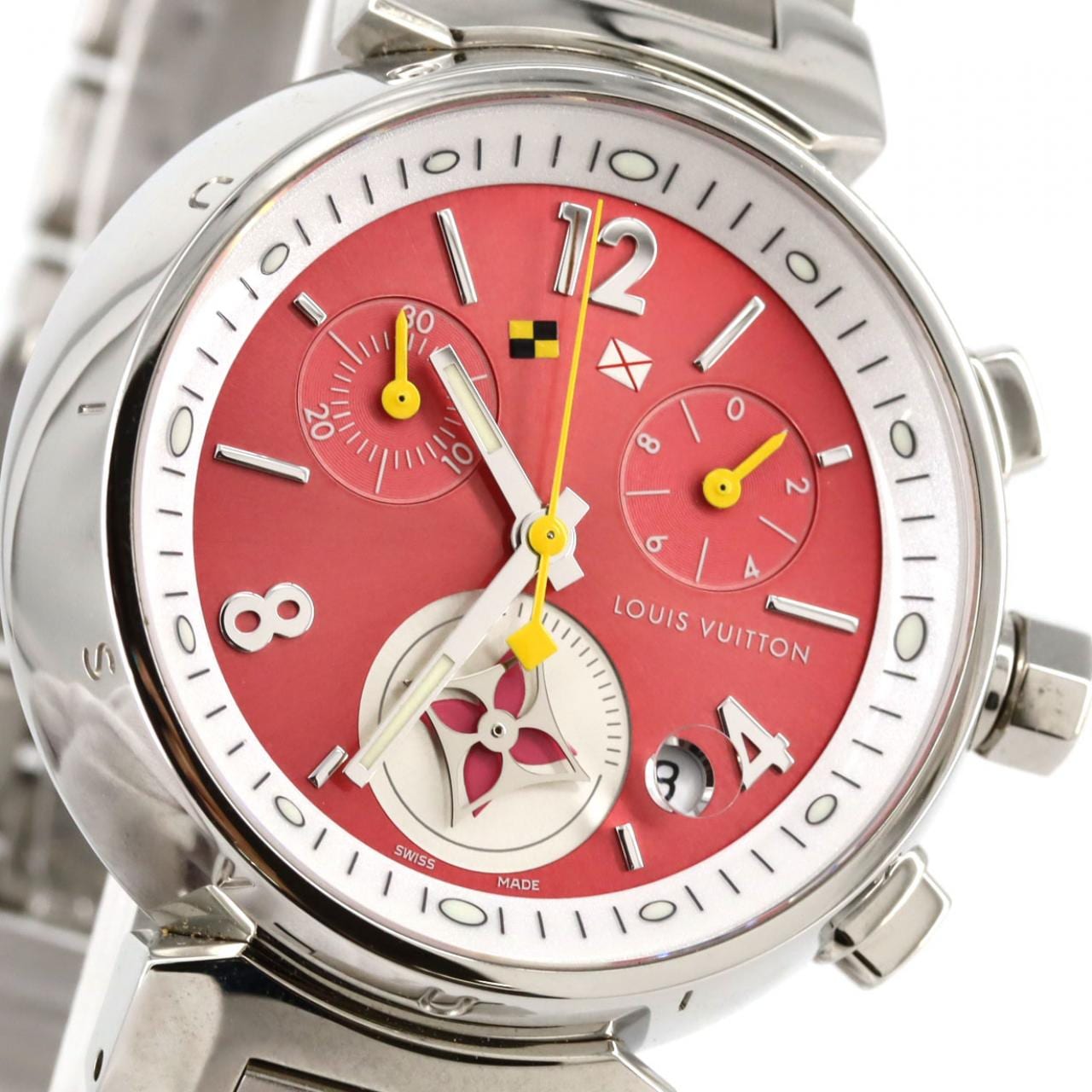 ルイヴィトン タンブールラブリーカップクロノ Q1G03 SS クォーツ