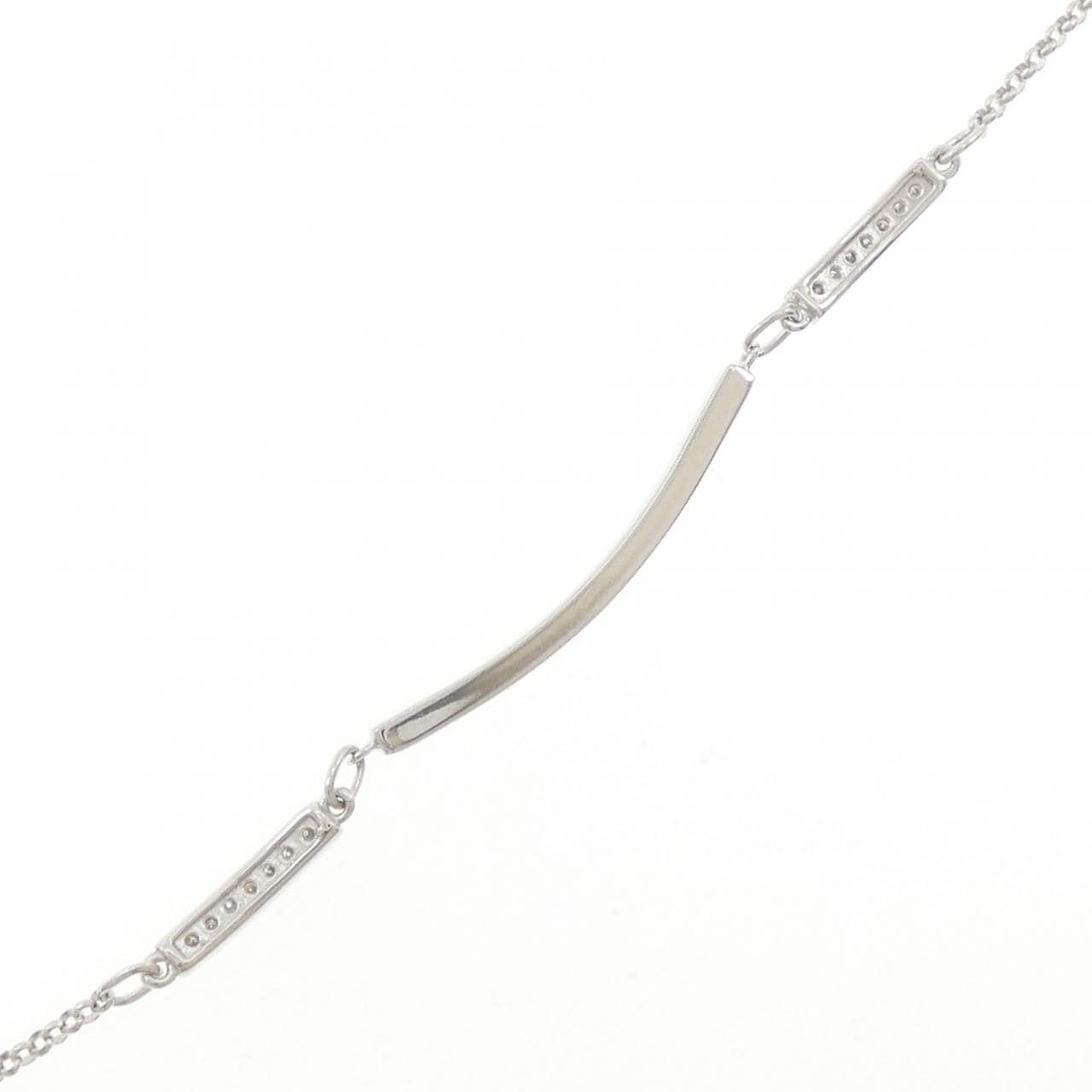 K18WG ダイヤモンド ブレスレット 0.15CT