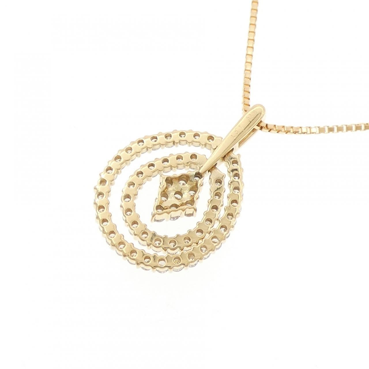 K18YG ダイヤモンド ネックレス 1.01CT
