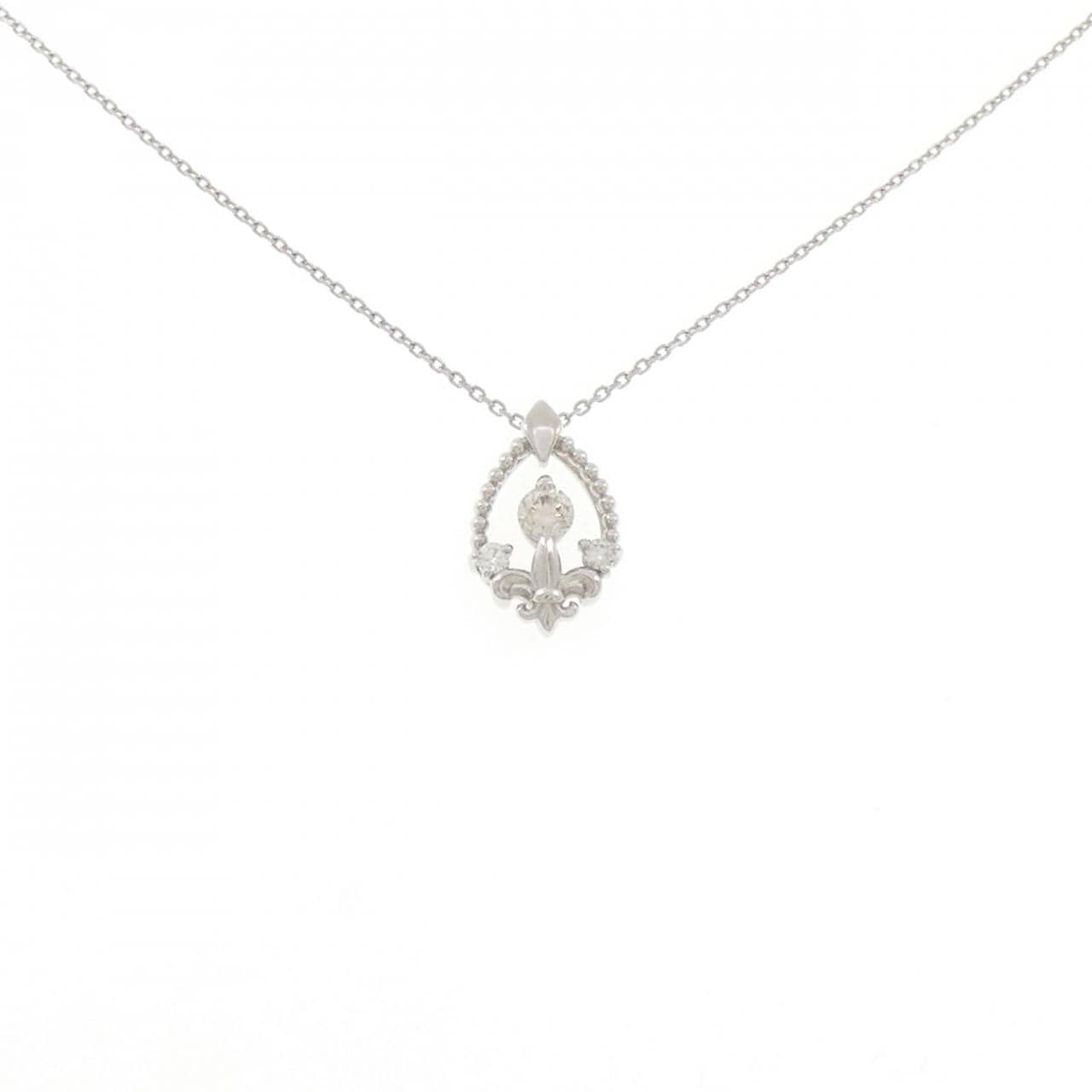 PT900/PT850 ダイヤモンド ネックレス 0.18CT