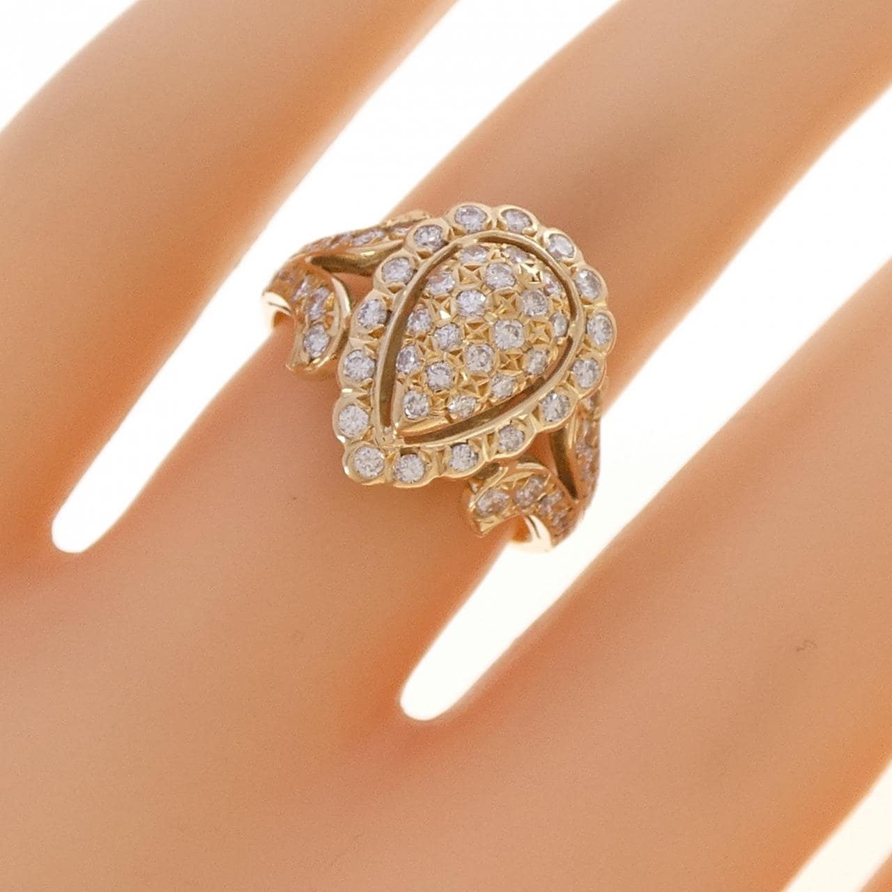 K18PG ダイヤモンド リング 0.58CT