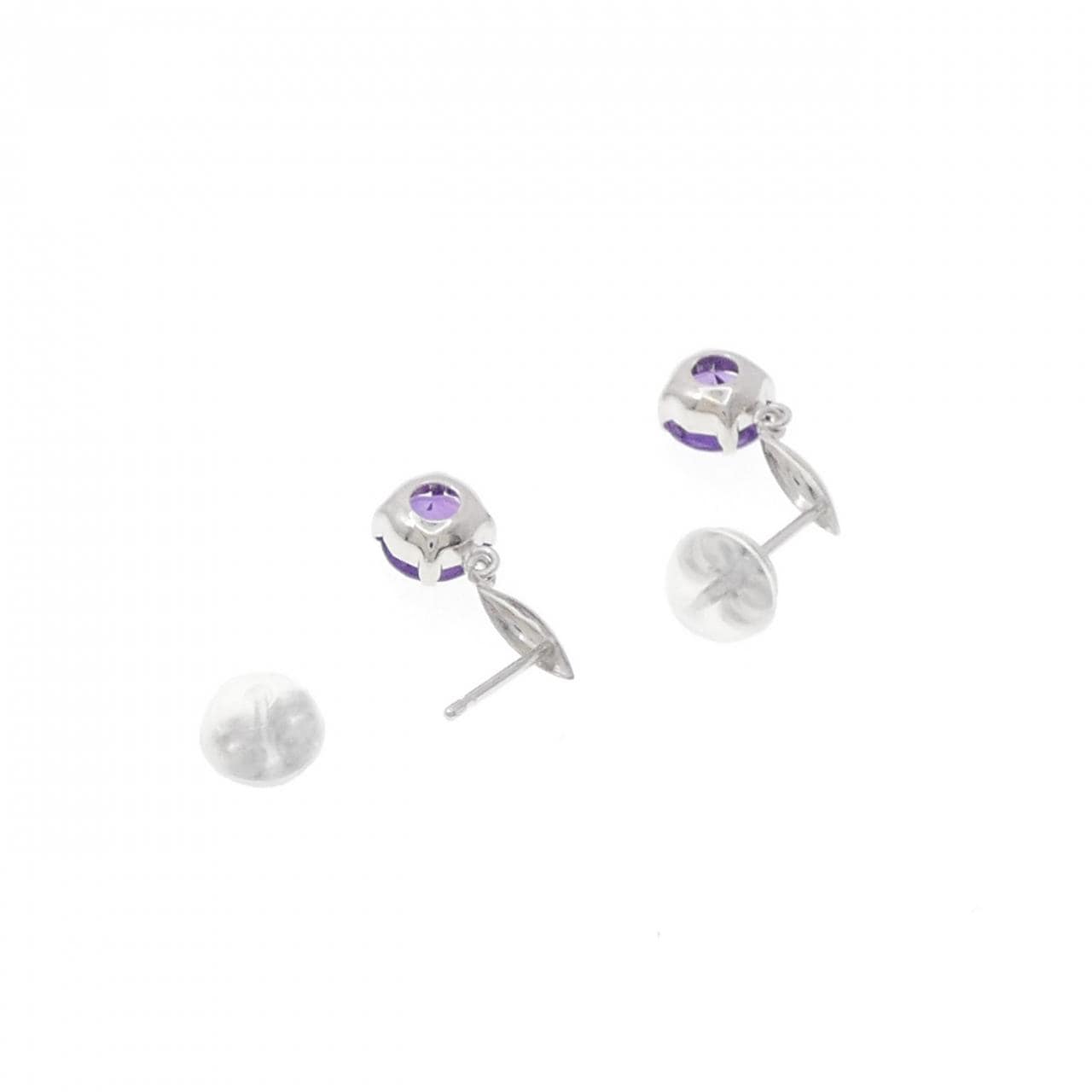 K14WG アメジスト ピアス