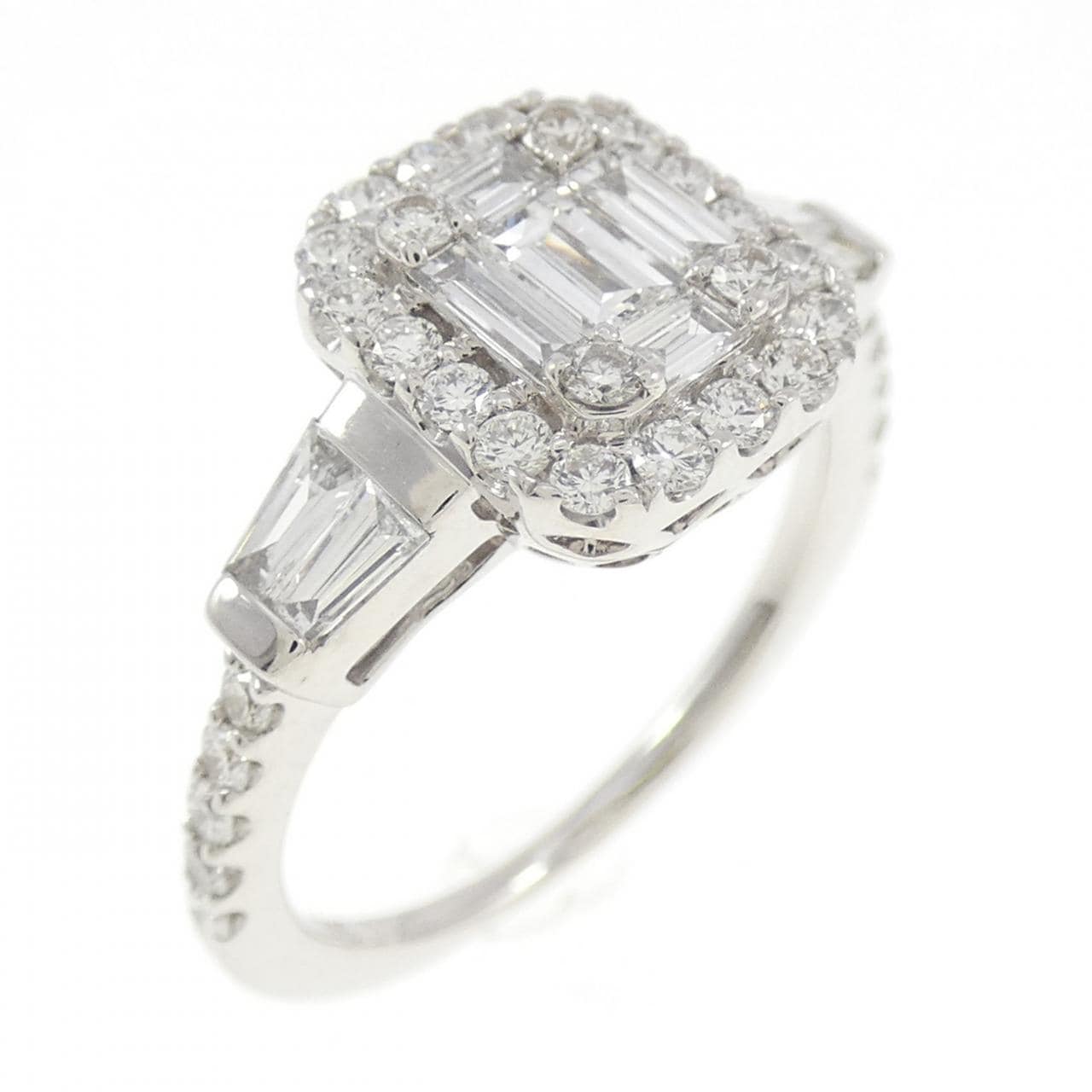K18WG ダイヤモンド リング 0.78CT