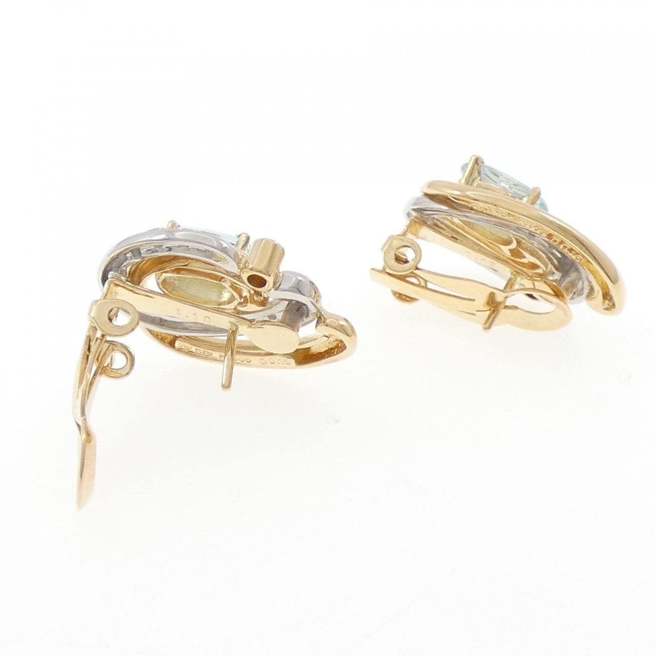 タサキ アクアマリン ピアス 2.12CT