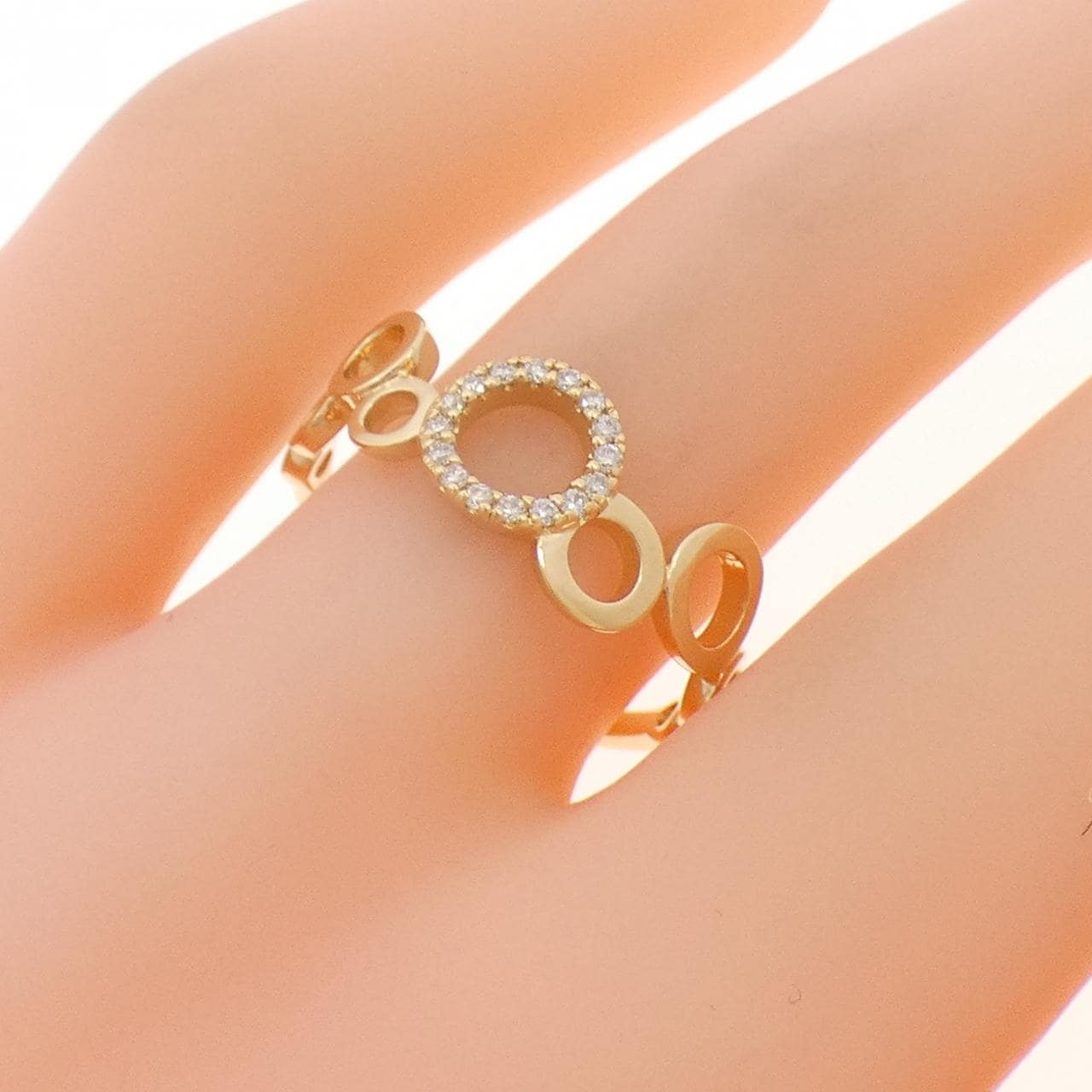 K18YG ダイヤモンド リング