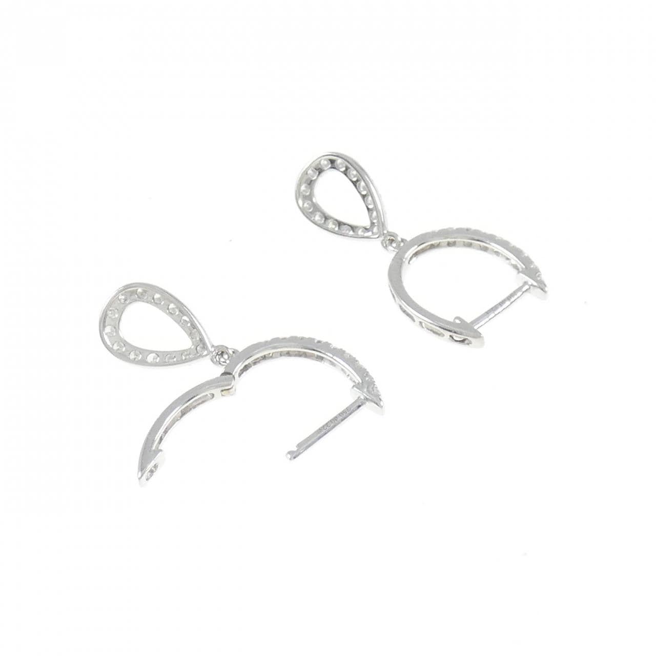 750WG Diamond Earrings 0.44CT