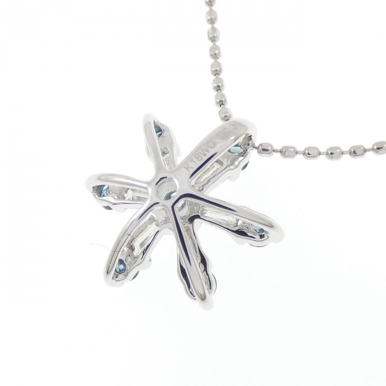 K18WG ダイヤモンド ネックレス 0.30CT