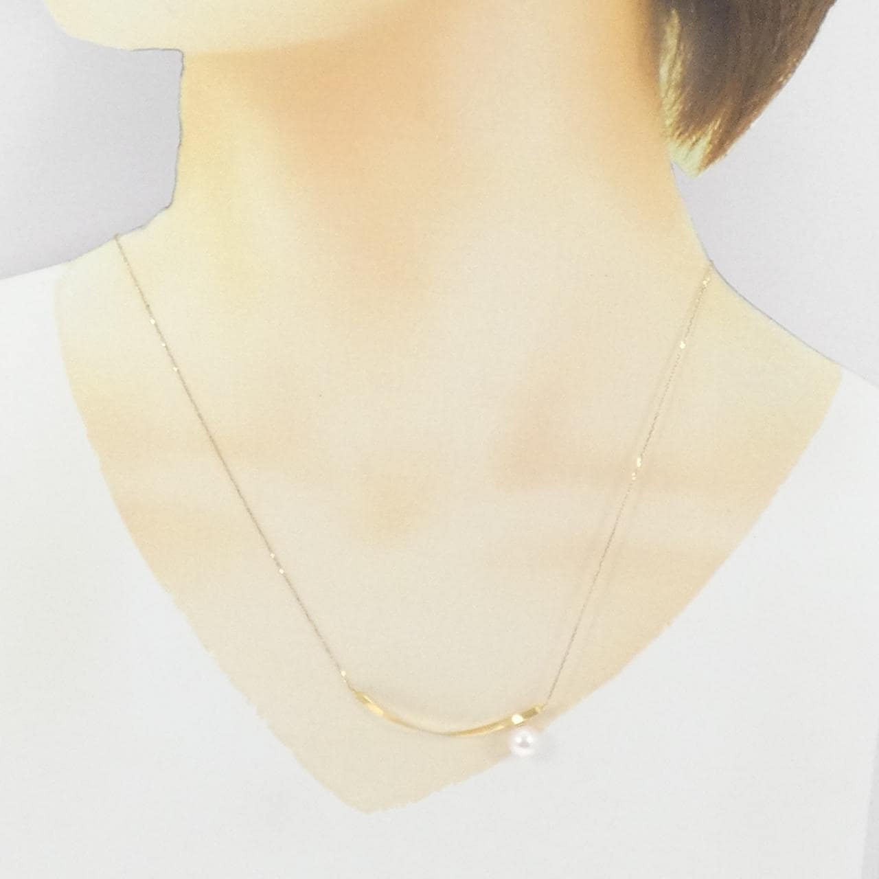 【新品】K18YG アコヤパール ネックレス 7mm