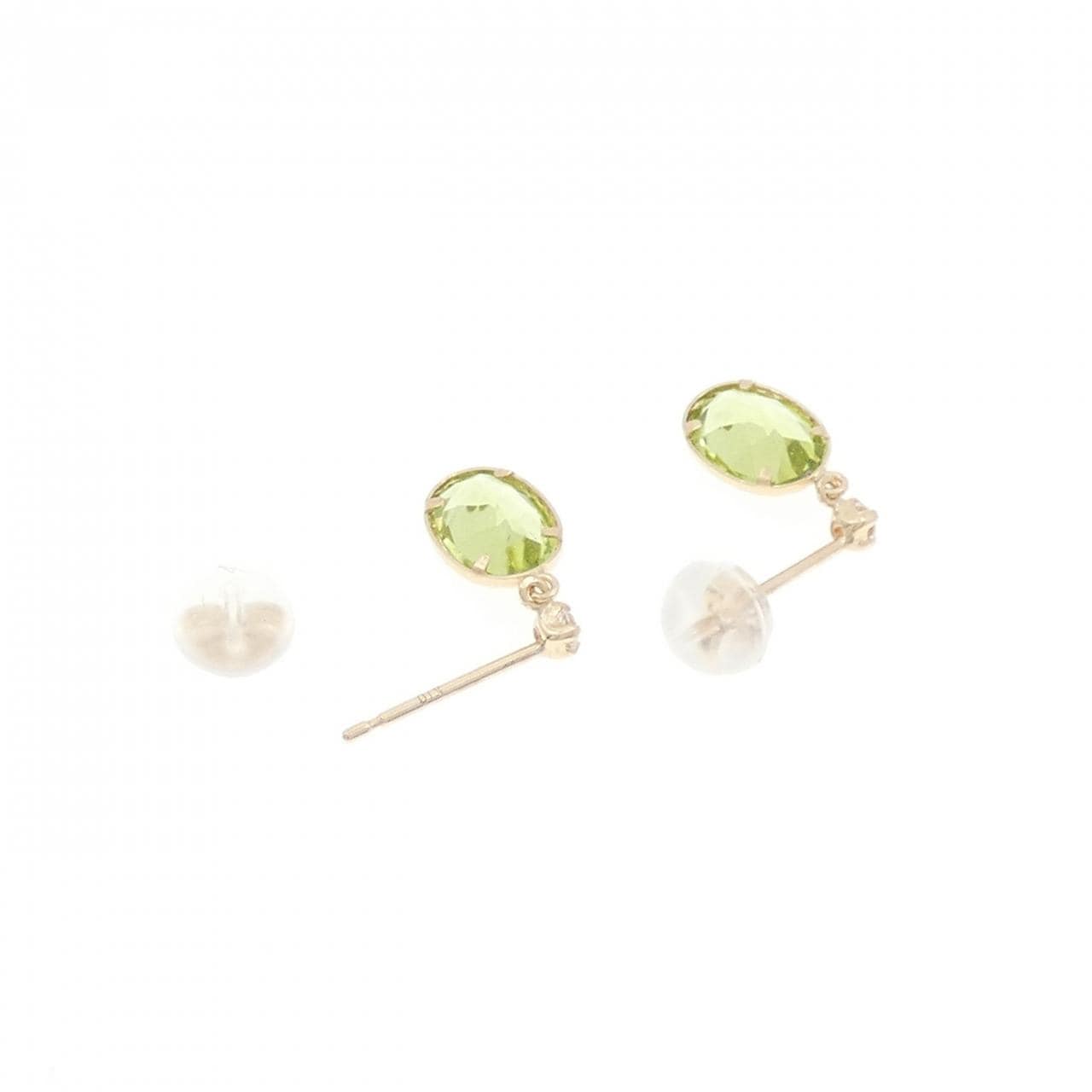 【新品】K10YG ペリドット ピアス