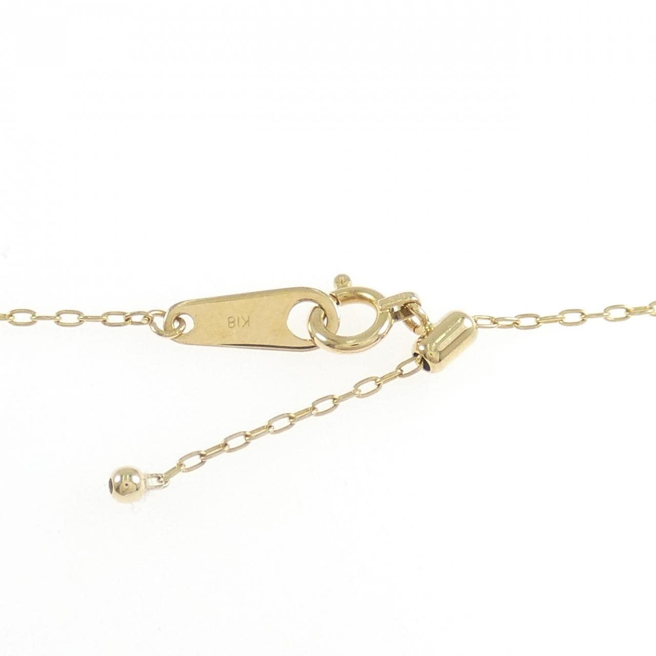 K18YG スリーストーン ダイヤモンド ネックレス 2.04CT