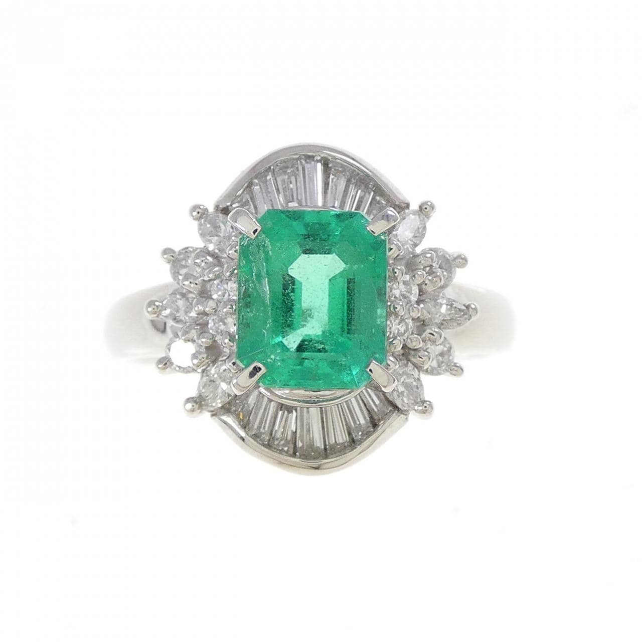 PT900 エメラルド リング 1.26CT