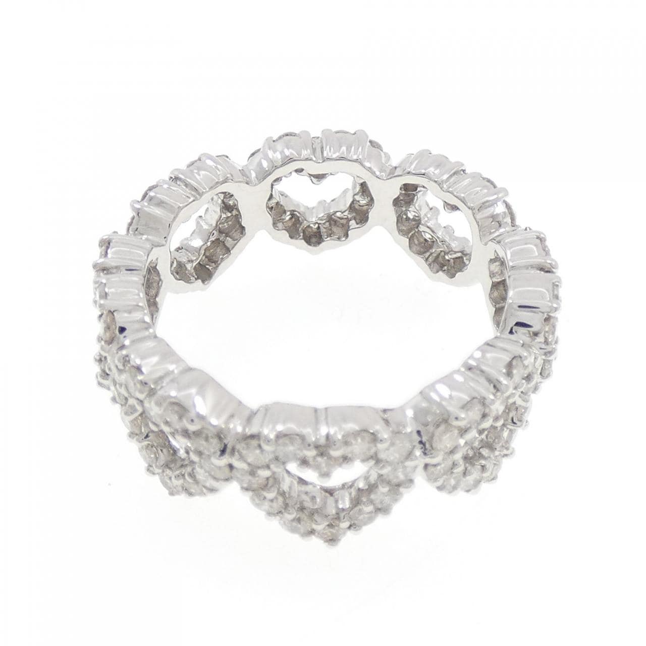 750WG ハート ダイヤモンド リング 1.55CT