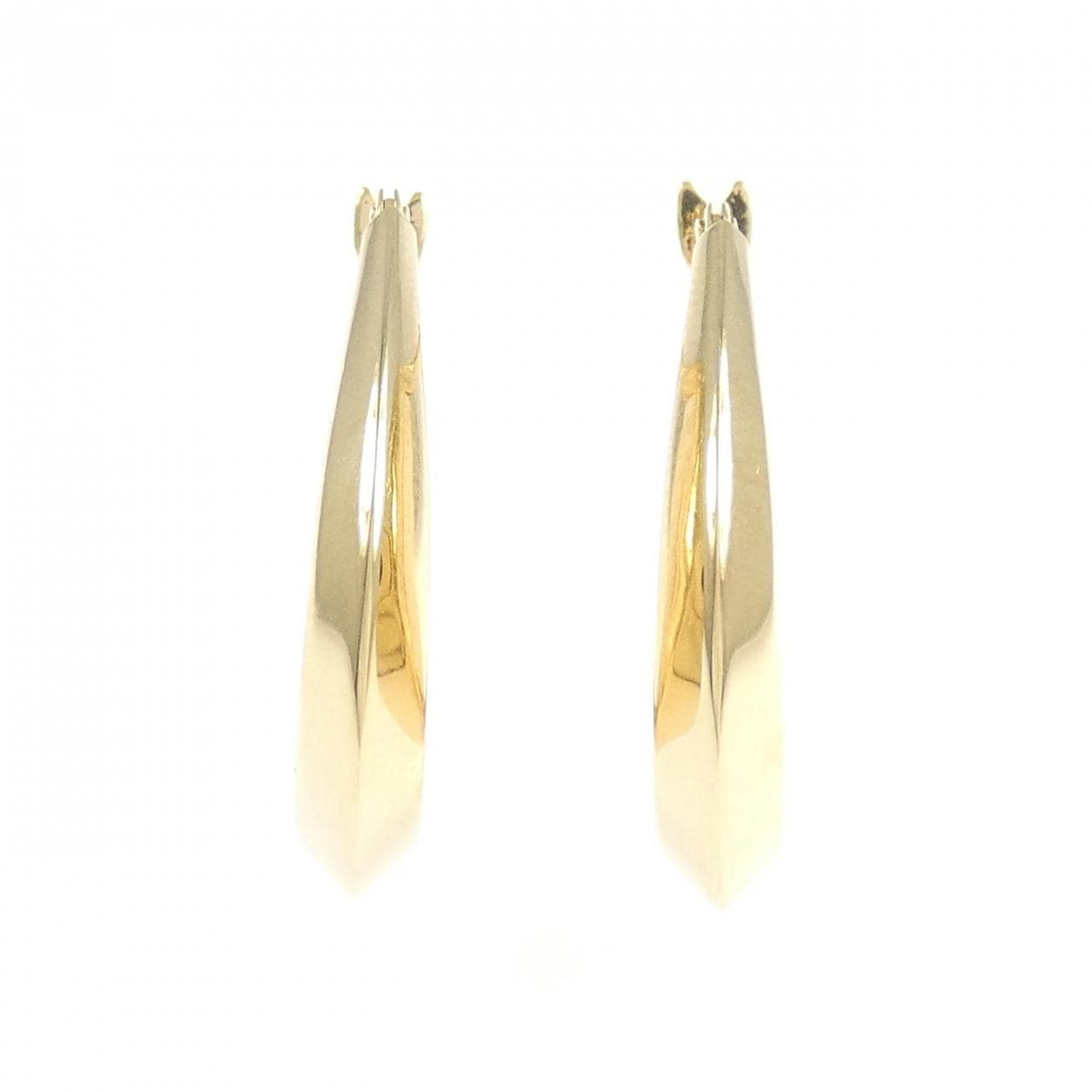 K18YG フープ ピアス