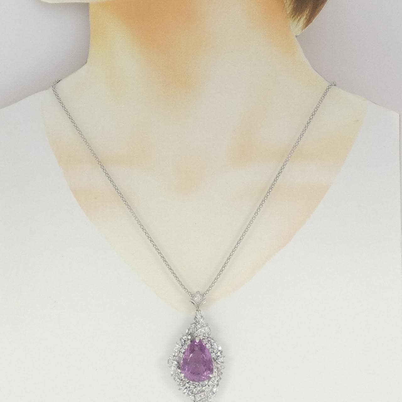 PT900/PT850 トルマリン ネックレス 23.07CT