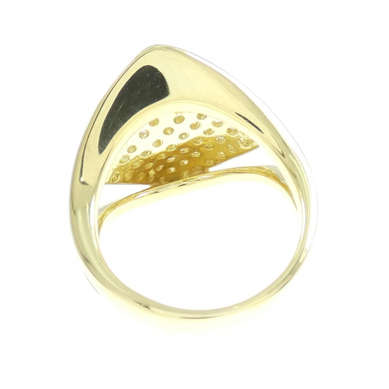 K18YG パヴェ ダイヤモンド リング 1.00CT
