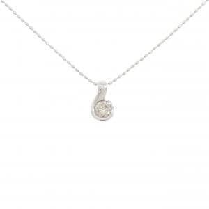 K18WG ダイヤモンド ネックレス 0.20CT
