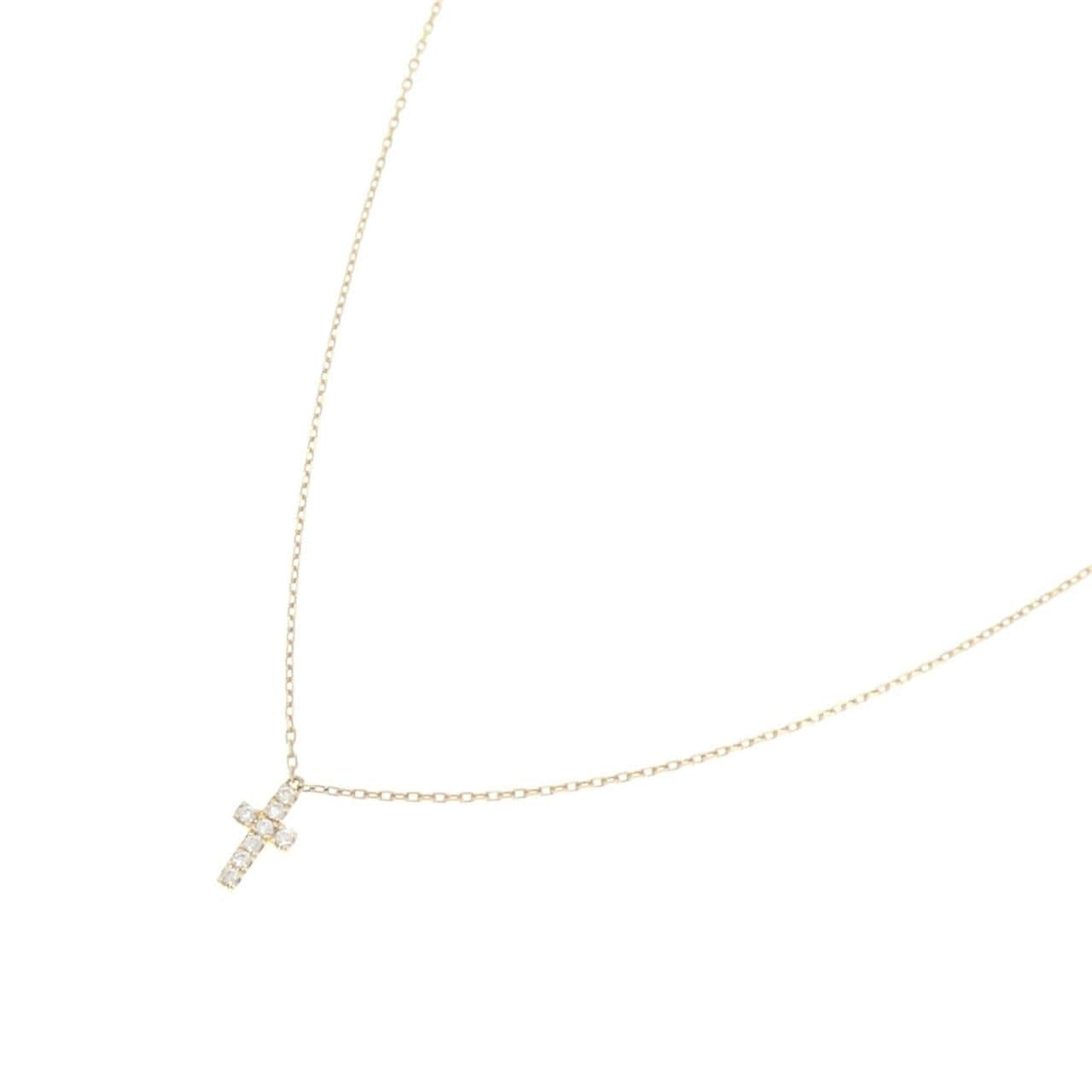 アーカー クロスパヴェ ネックレス 0.05CT