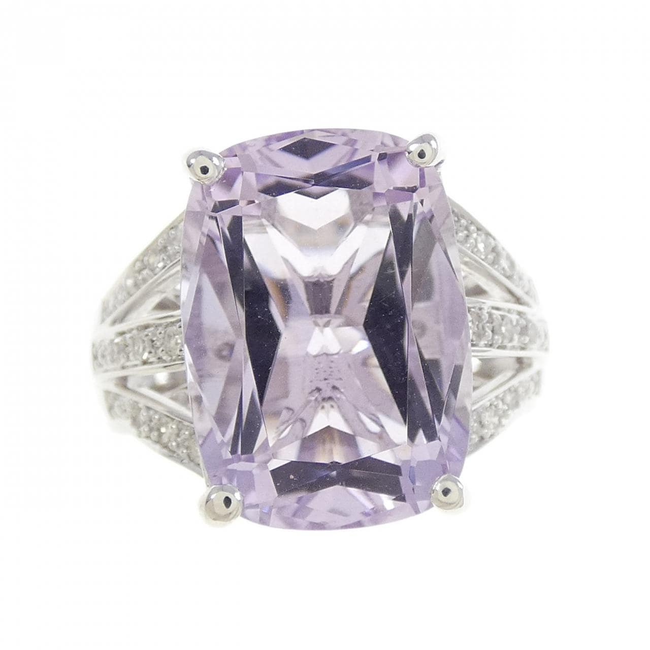K18WG amethyst ring