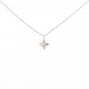 K18WG ダイヤモンド ネックレス 0.1CT