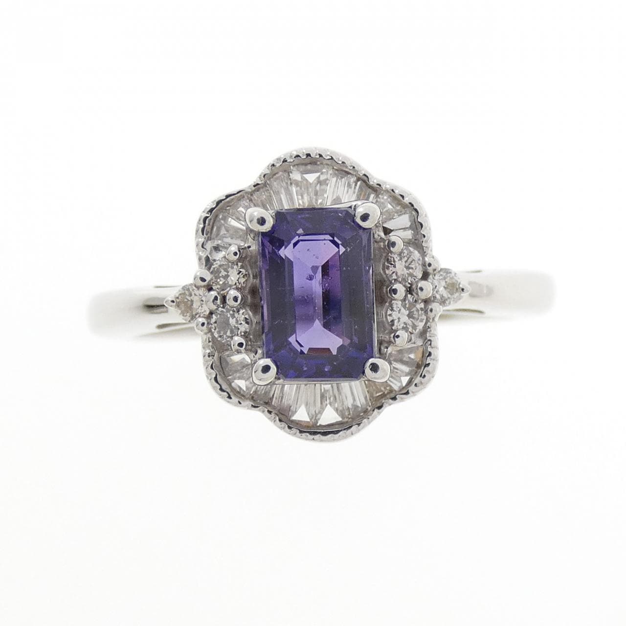 K18WG サファイヤ リング 0.70CT