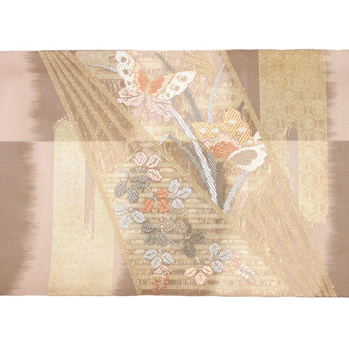 夏袋帯　泰生　紗織