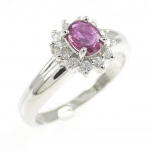 PT850 ルビー リング 0.35CT