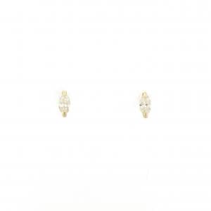 【新品】K18YG ダイヤモンド ピアス 0.14CT