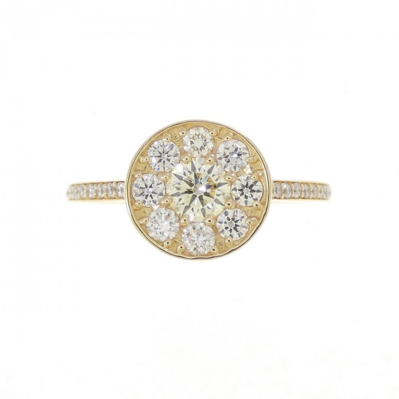 K18YG ダイヤモンド リング 0.225CT