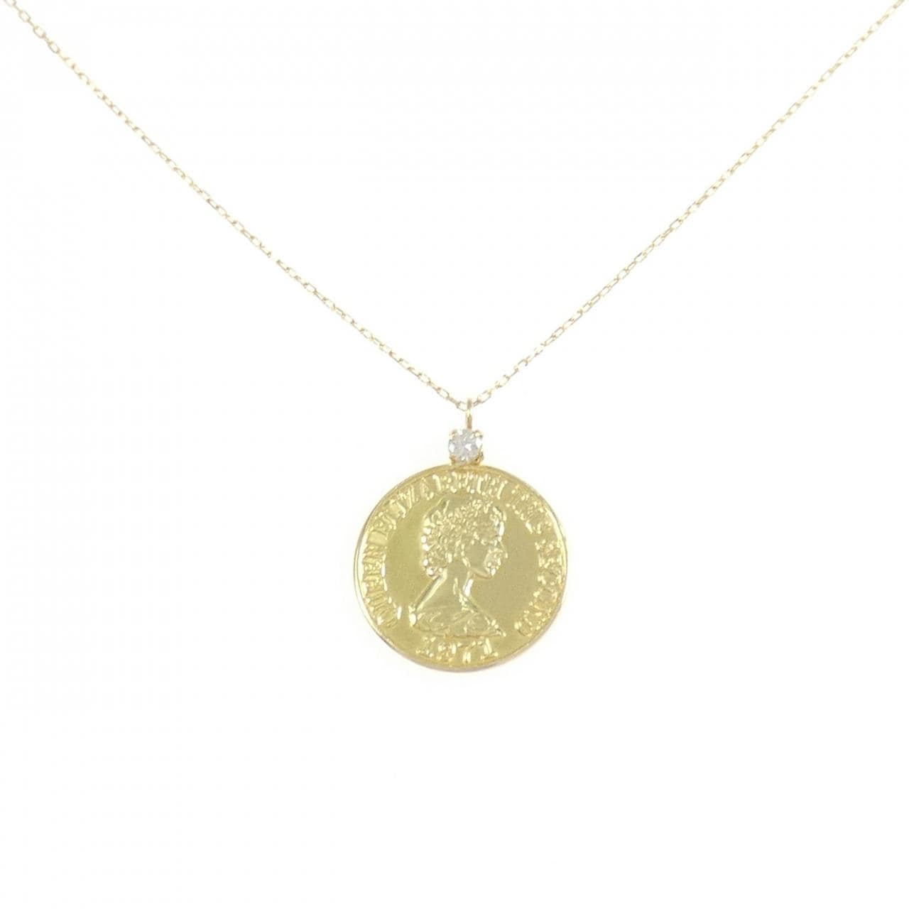 K18YG ダイヤモンド ネックレス 0.03CT
