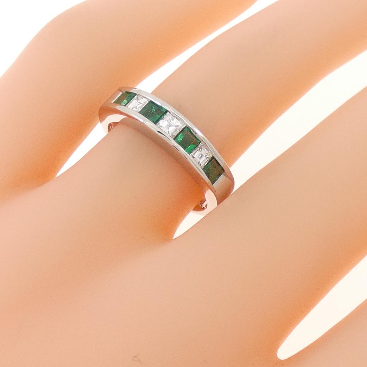 PT900 エメラルド リング 0.48CT